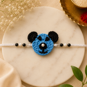 Handmade Crochet Panda Rakhi