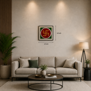 Handmade Swastik MDF Wall Frame
