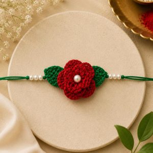 Handmade Crochet Rose Rakh